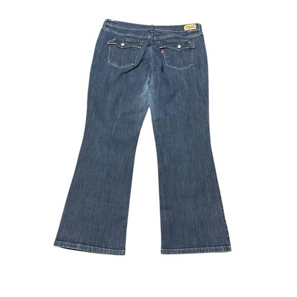 Levis 515 Jeans Womens 32x30 Blue Red Tab Denim Dark Wash Bootcut Denim - Picture 3 of 9